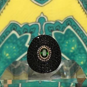 Rarities Multi-gemstone Tattoo Shield Ring